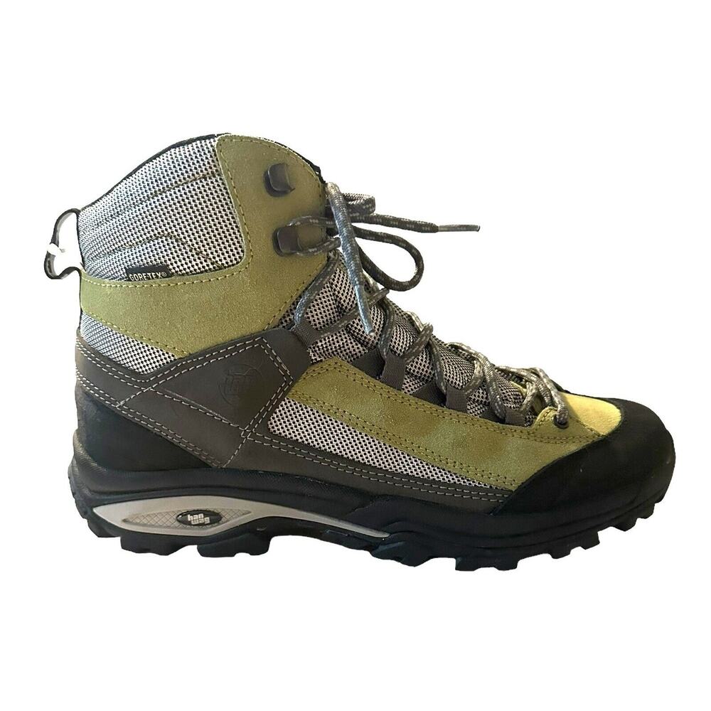 Han Wag Boots Womens US 10 Gore-Tex Hiking Green Suede Ankle Top Lace Up NWOB